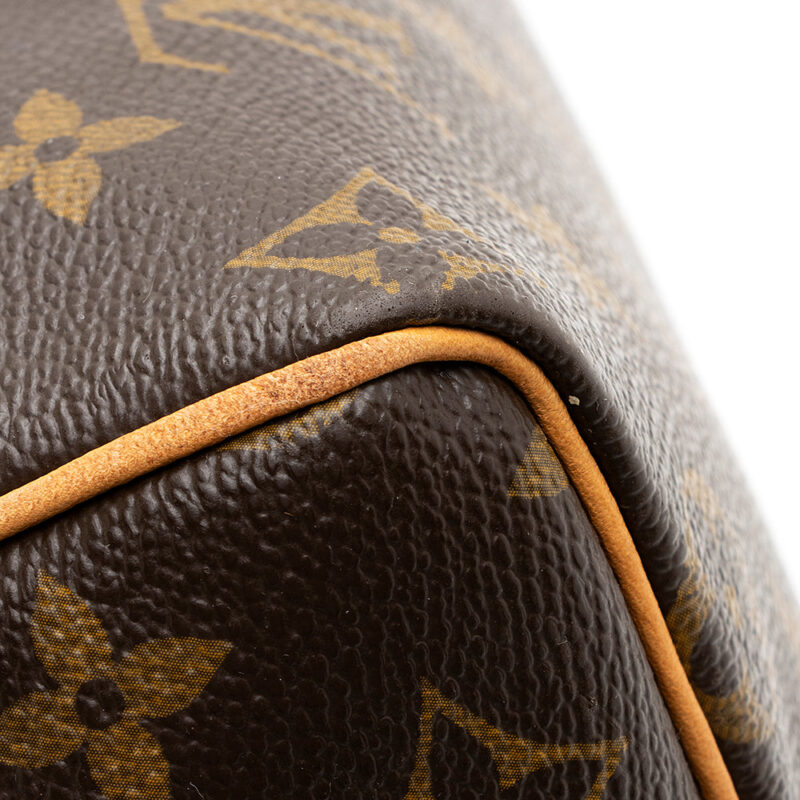 Louis Vuitton Monogram Canvas Speedy 25 Satchel (SHF-20295) AWE - Image 19
