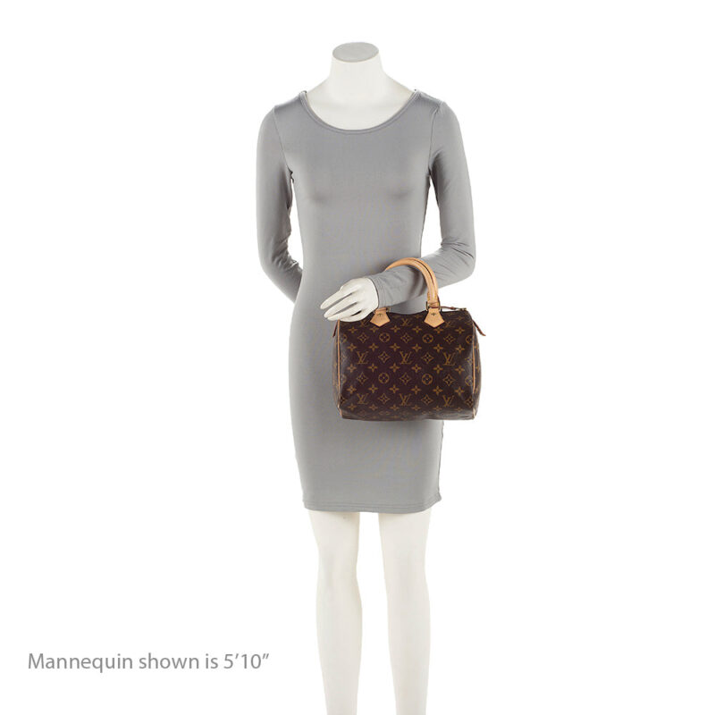 Louis Vuitton Monogram Canvas Speedy 25 Satchel (SHF-20295) AWE - Image 4