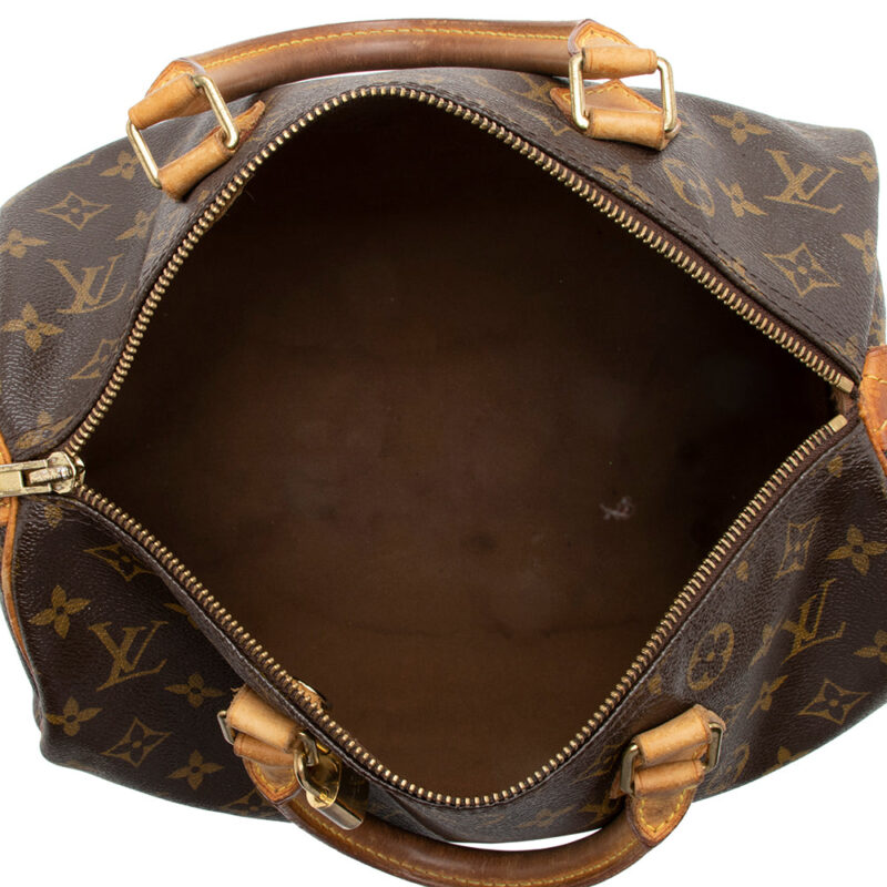Louis Vuitton Monogram Canvas Speedy 30 Satchel - FINAL SALE (SHF-16606) AWE - Image 6