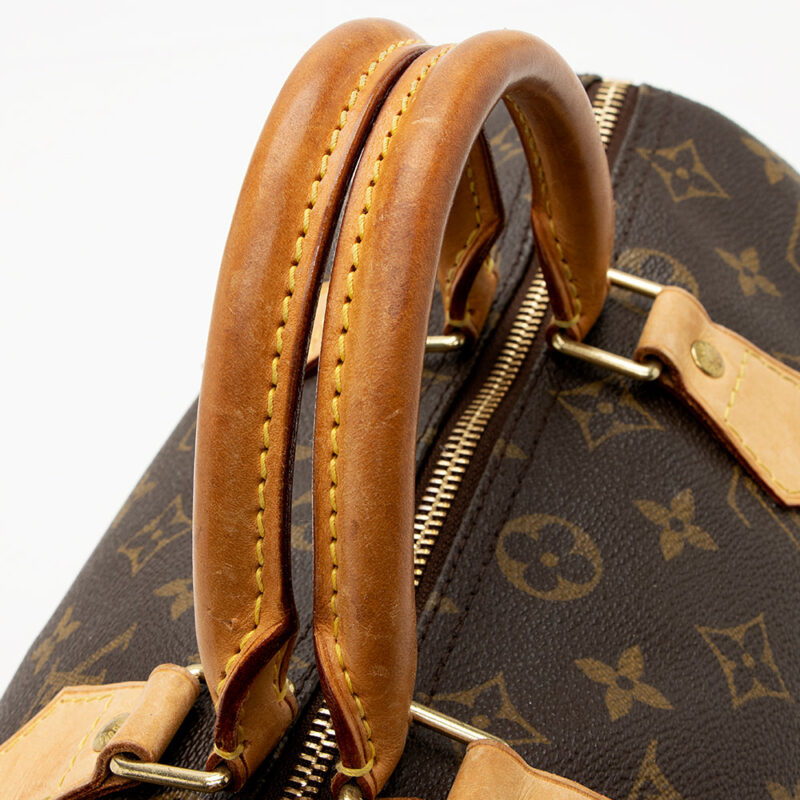 Louis Vuitton Monogram Canvas Speedy 30 Satchel (SHF-20854) AWE - Image 9