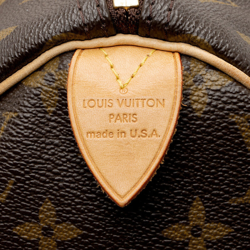 Louis Vuitton Monogram Canvas Speedy 30 Satchel (SHF-20854) AWE - Image 7