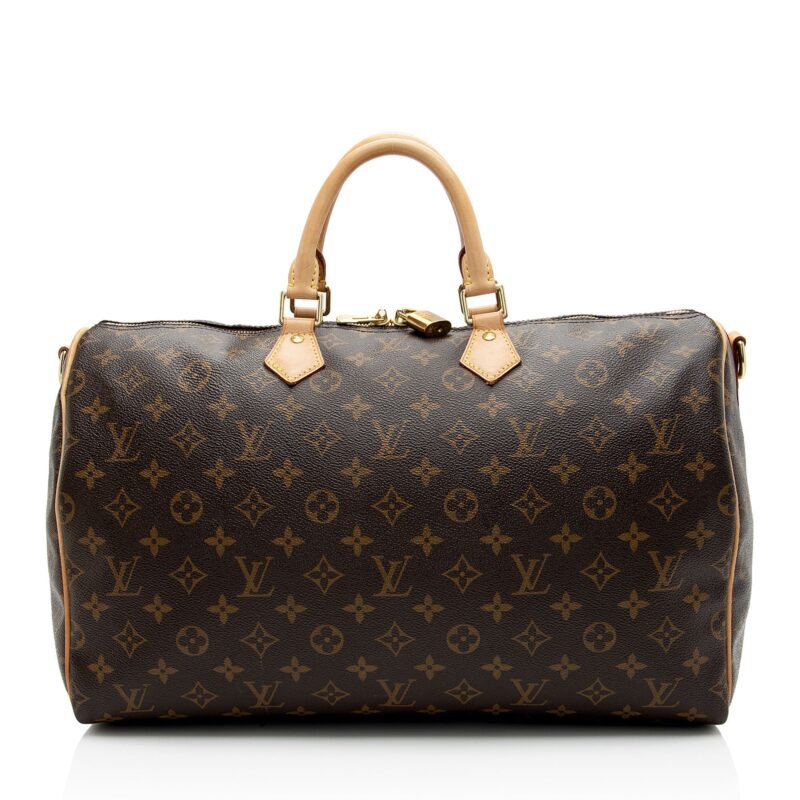Louis Vuitton Monogram Canvas Speedy Bandouliere 40 Satchel (SHF-sorosO) AWE - Image 18