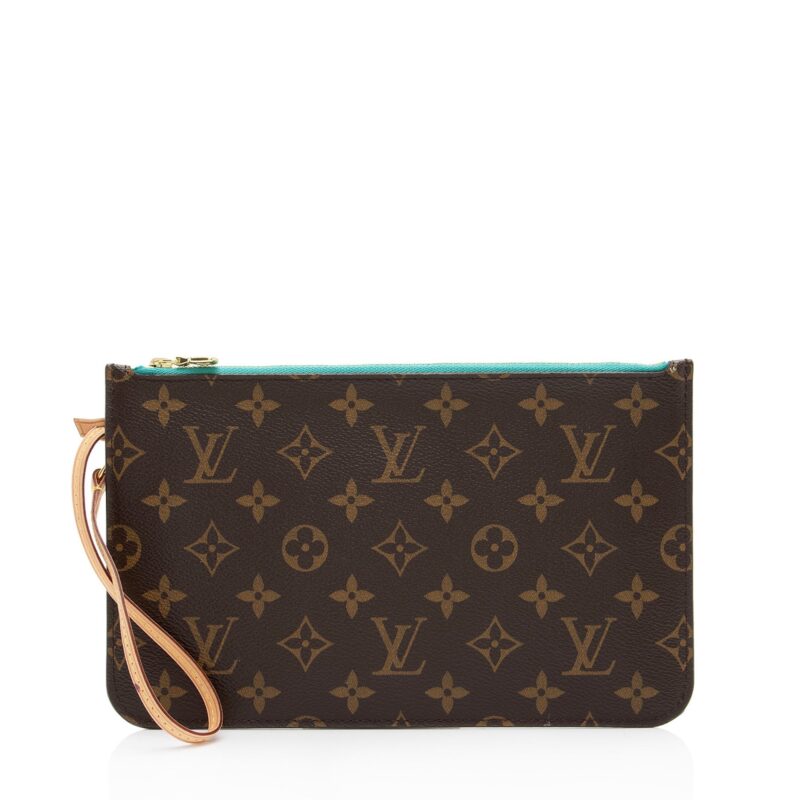 Louis Vuitton Monogram Canvas V Neverfull MM Pochette (SHF-NgSANa) AWE - Image 11
