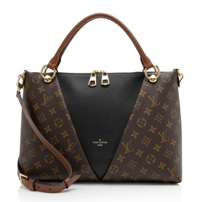 Louis Vuitton Monogram Canvas V Tote MM (SHF-xfJRm0) AWE - Image 13