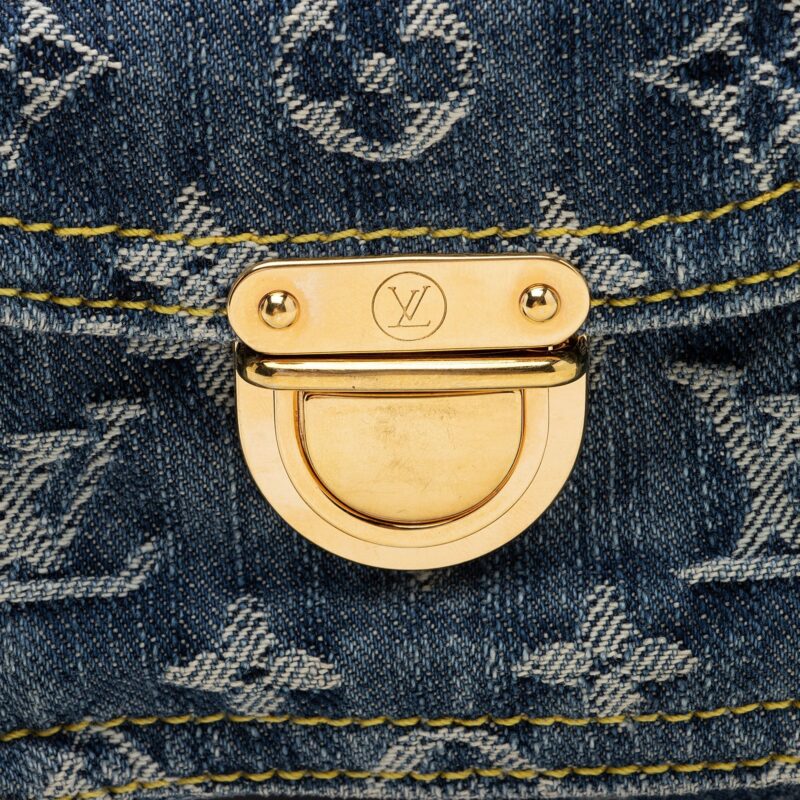 Louis Vuitton Monogram Denim Baggy PM Shoulder Bag (SHF-ryLUhk) AWE - Image 15