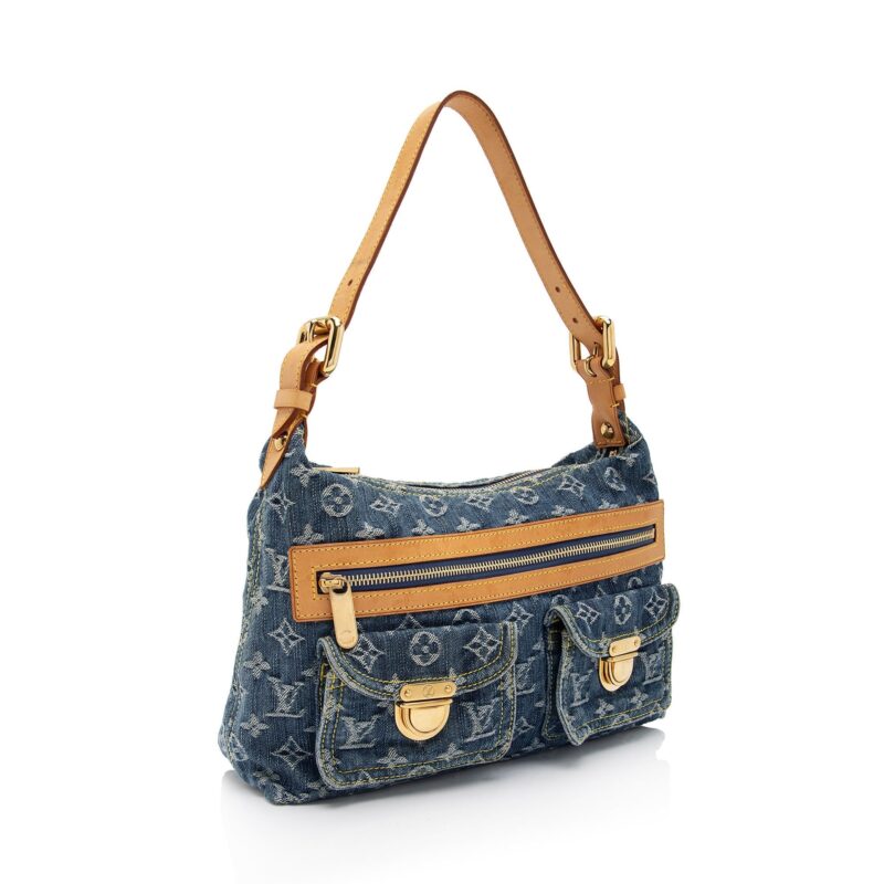 Louis Vuitton Monogram Denim Baggy PM Shoulder Bag (SHF-ryLUhk) AWE