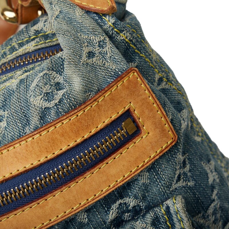 Louis Vuitton Monogram Denim Baggy PM (SHG-nVFqlb) AWE - Image 9