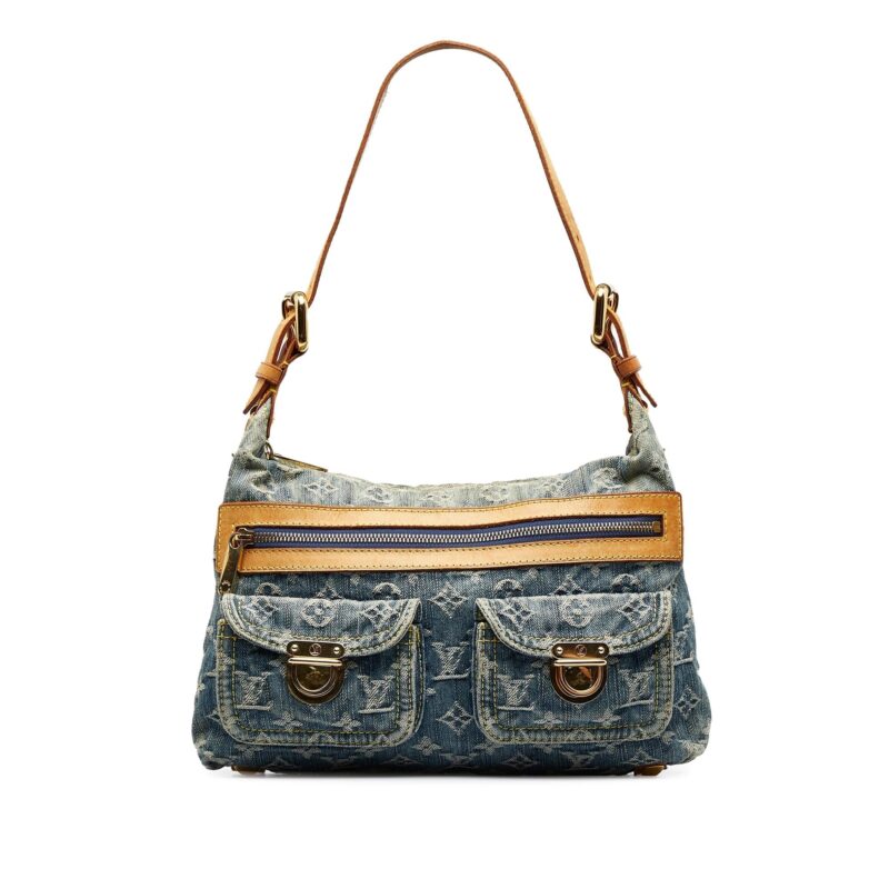 Louis Vuitton Monogram Denim Baggy PM (SHG-nVFqlb) AWE - Image 14