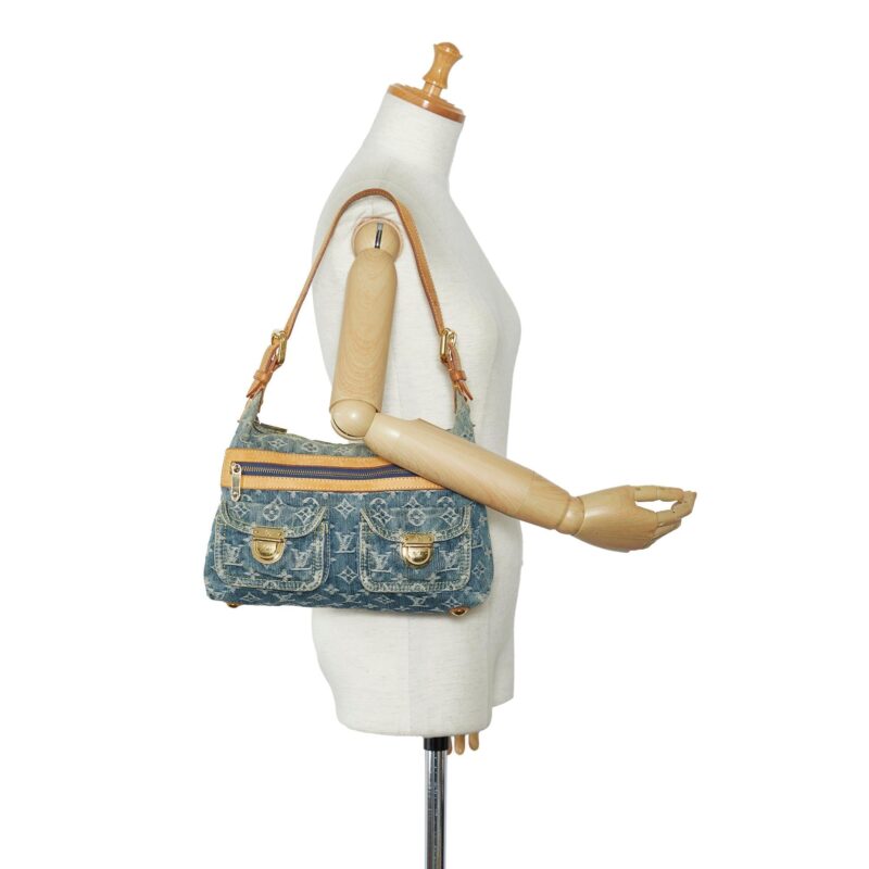 Louis Vuitton Monogram Denim Baggy PM (SHG-nVFqlb) AWE - Image 4