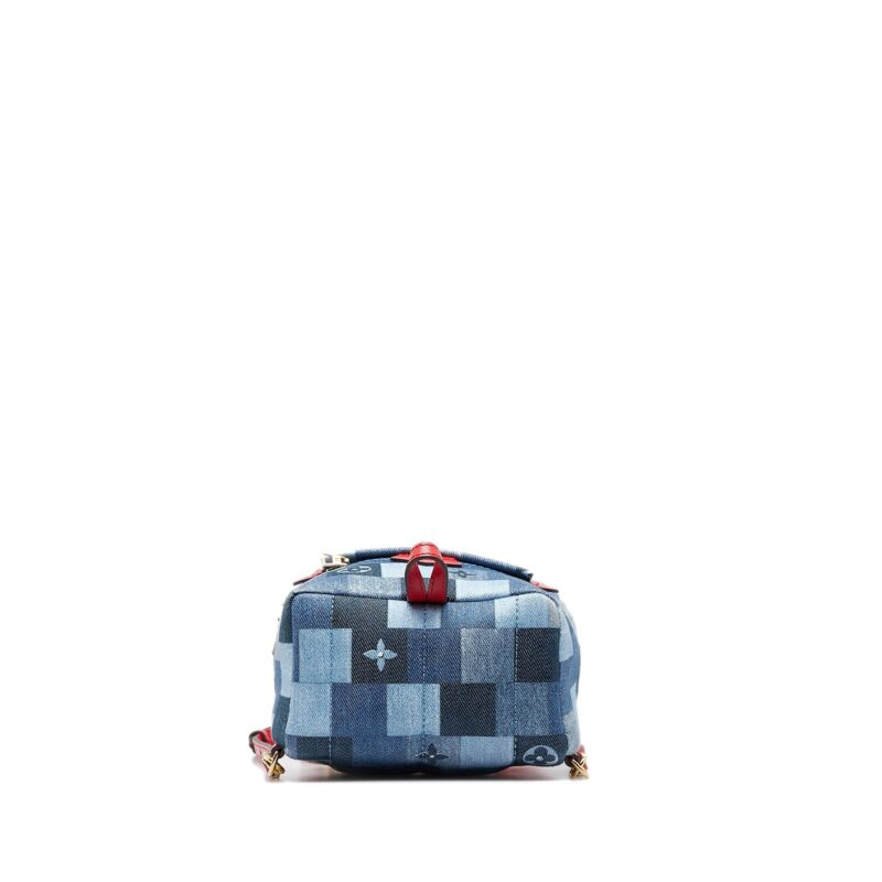 Louis Vuitton Monogram Denim Patchwork  Palm Springs Mini (SHG-EoD27m) AWE - Image 3