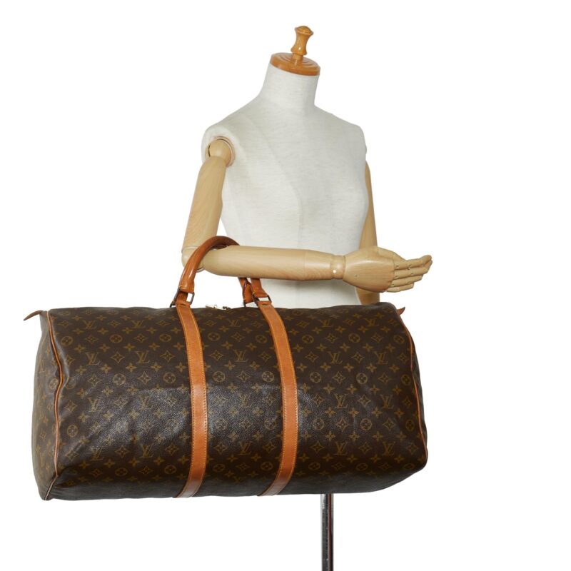 Louis Vuitton Monogram Keepall 60 (SHG-FoofFX) AWE - Image 4
