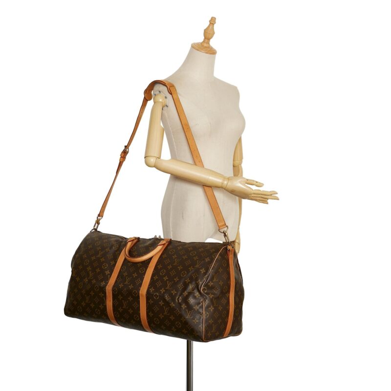 Louis Vuitton Monogram Keepall Bandouliere 55 (SHG-35915) AWE - Image 9