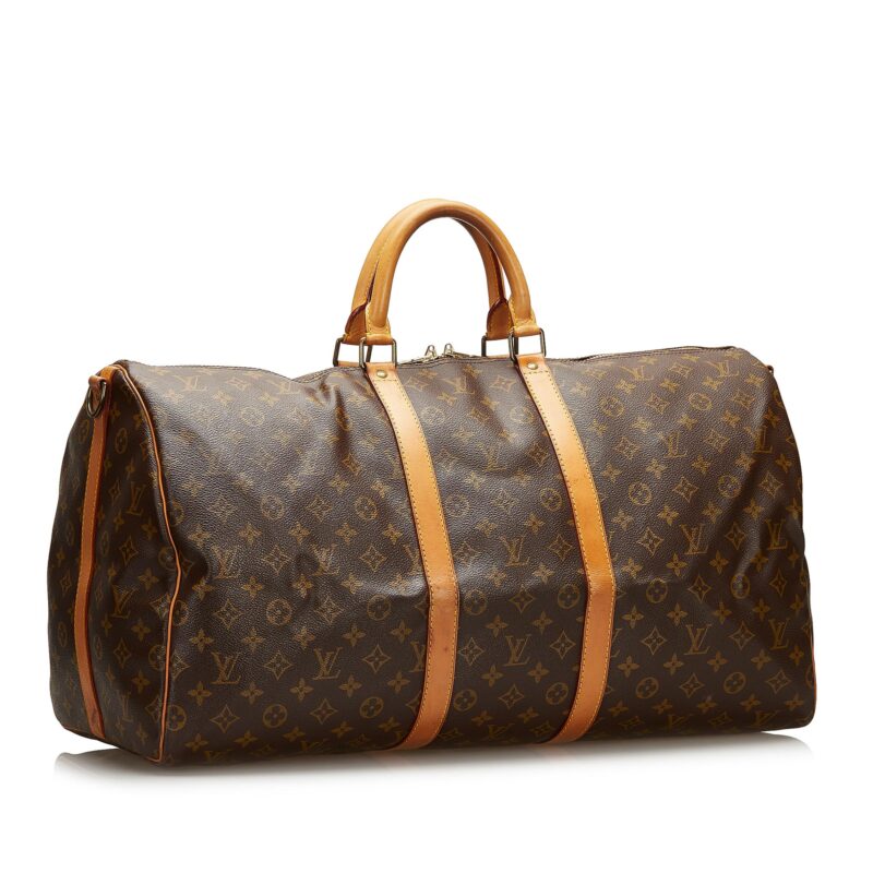Louis Vuitton Monogram Keepall Bandouliere 55 (SHG-35915) AWE
