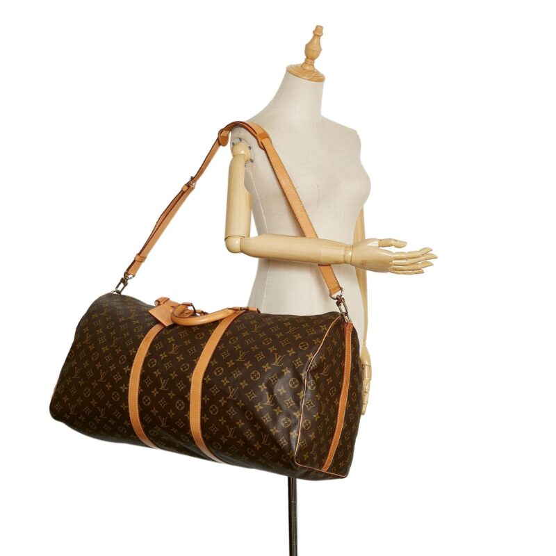 Louis Vuitton Monogram Keepall Bandouliere 60 (SHG-36241) AWE - Image 10
