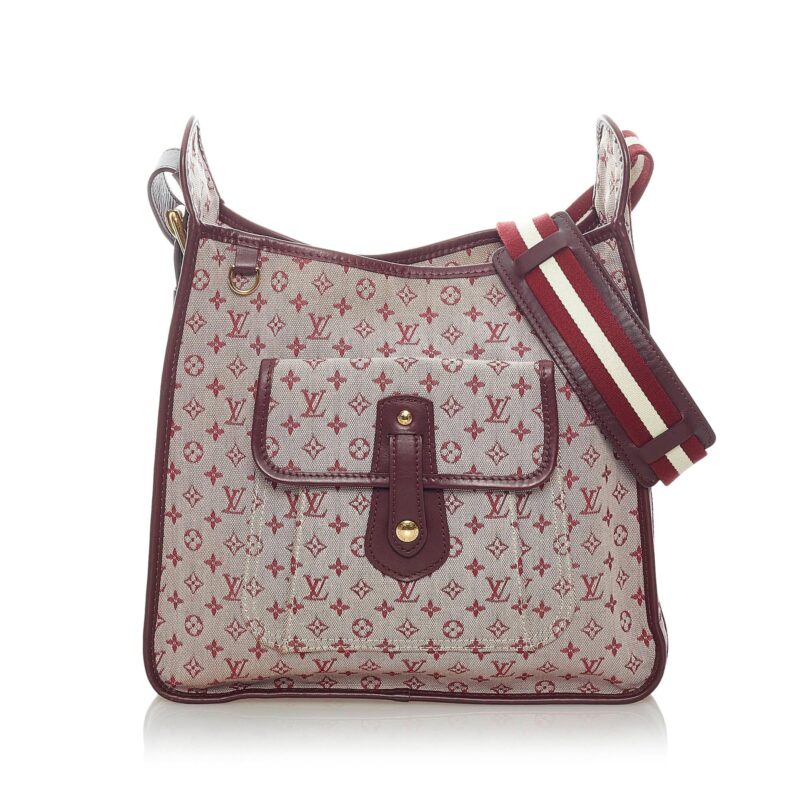 Louis Vuitton Monogram Mini Lin Mary Kate Besace (SHG-33545) AWE - Image 9