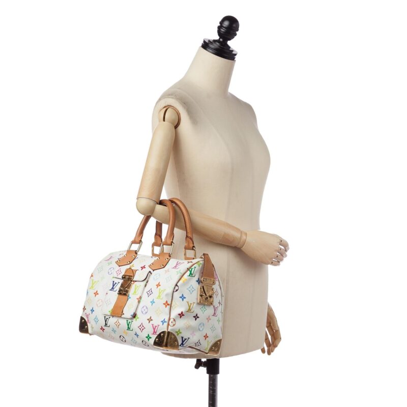 Louis Vuitton Monogram Multicolore Speedy 30 (SHG-36315) AWE - Image 4