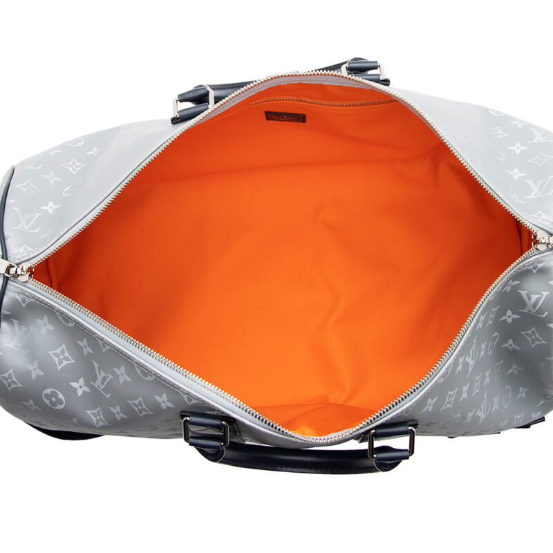 Louis Vuitton Monogram Satellite Bandouliere Keepall 50 Duffel Bag (SHF-20808) AWE - Image 6