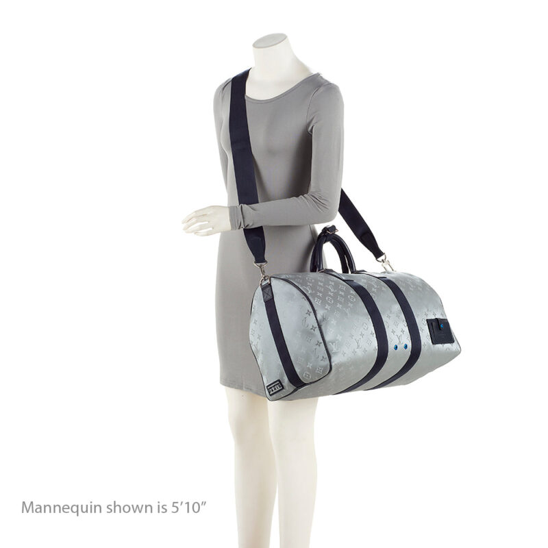 Louis Vuitton Monogram Satellite Bandouliere Keepall 50 Duffel Bag (SHF-20808) AWE - Image 4