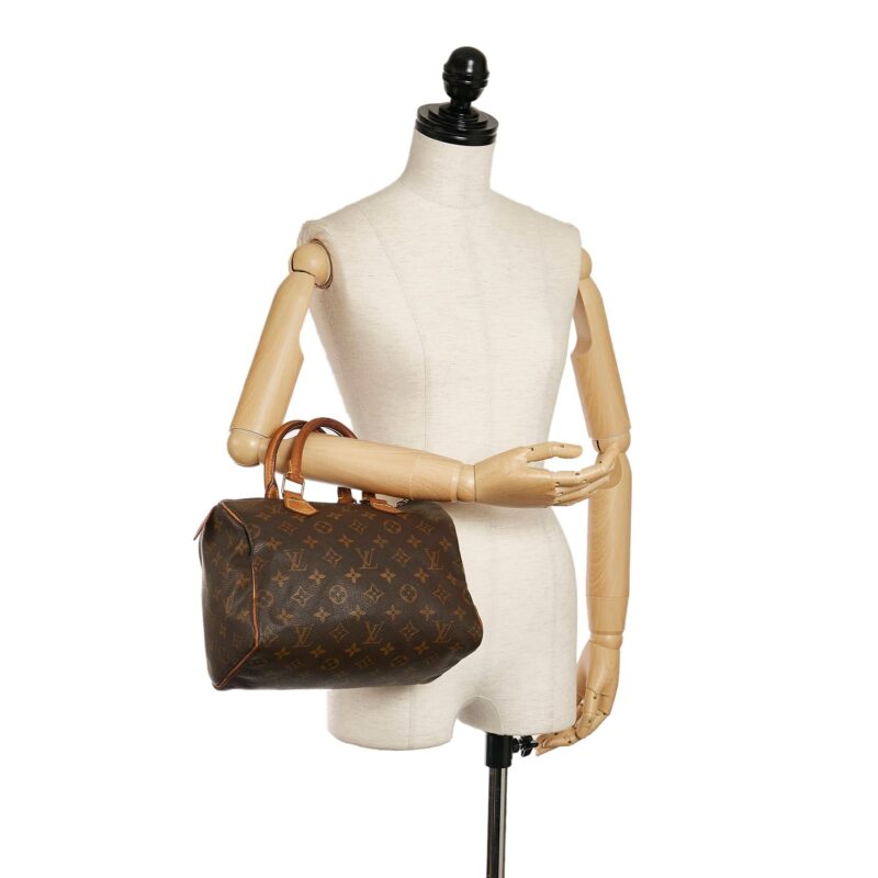 Louis Vuitton Monogram Speedy 25 (SHG-34174) AWE - Image 4