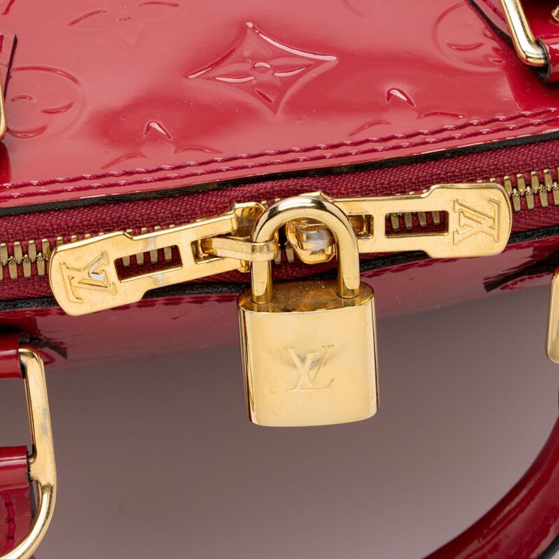 Louis Vuitton Monogram Vernis Alma PM Satchel (SHF-aJkS4O) AWE - Image 8