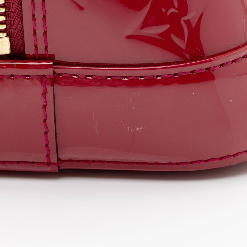 Louis Vuitton Monogram Vernis Alma PM Satchel (SHF-aJkS4O) AWE - Image 16