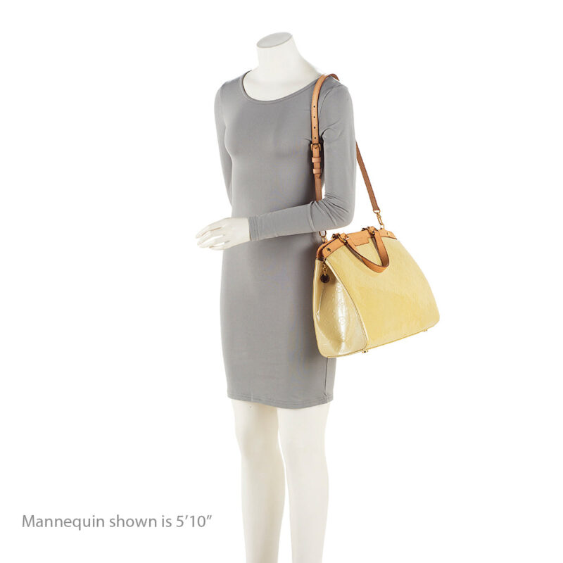 Louis Vuitton Monogram Vernis Brea MM Satchel (SHF-20211) AWE - Image 4