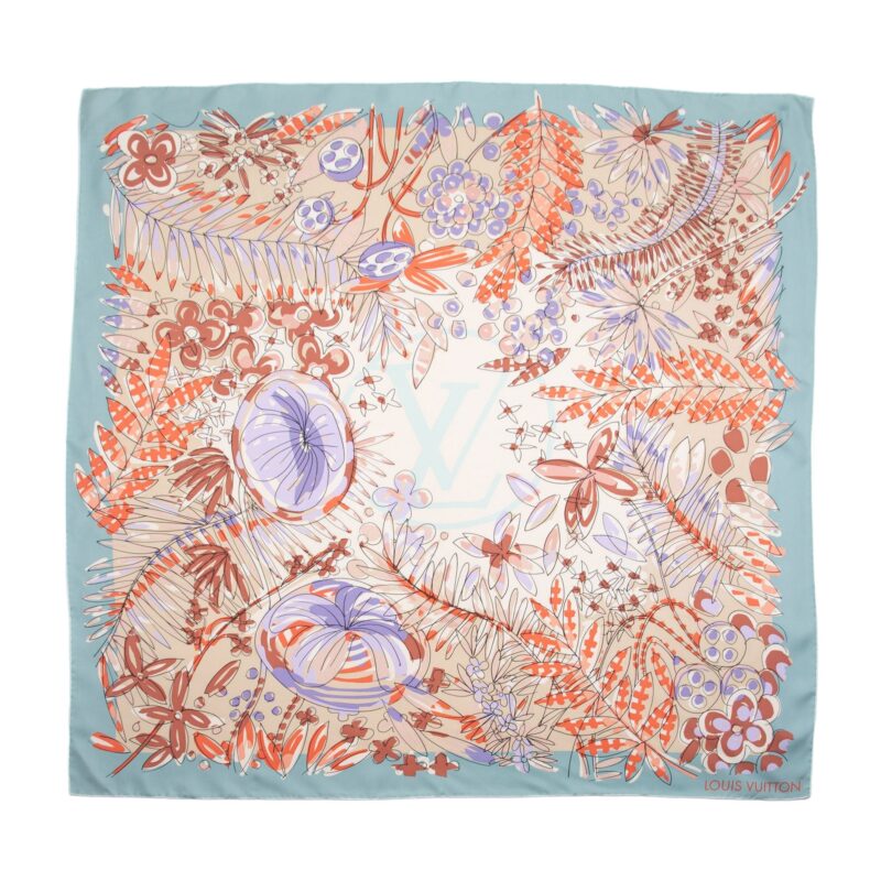 Louis Vuitton Silk Jungle 16 90cm Scarf (SHF-NgFTzo) AWE - Image 4