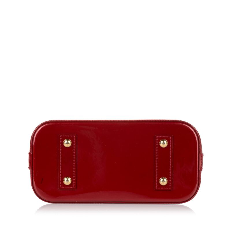 Louis Vuitton Vernis Rayures Alma BB (SHG-35013) AWE - Image 3
