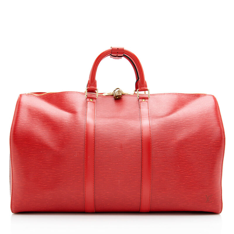 Louis Vuitton Vintage Epi Leather Keepall 50 Duffel Bag (SHF-19332) AWE - Image 15
