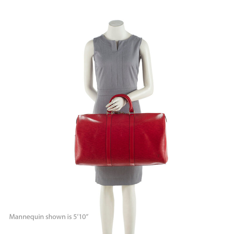Louis Vuitton Vintage Epi Leather Keepall 50 Duffel Bag (SHF-19332) AWE - Image 4