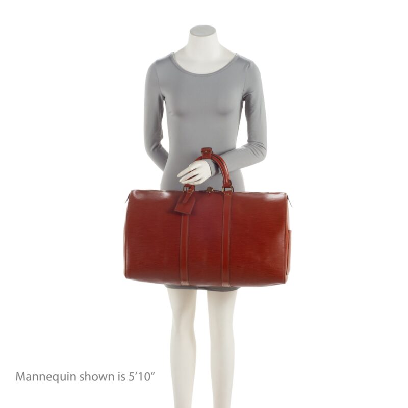 Louis Vuitton Vintage Epi Leather Keepall 50 Duffle Bag (SHF-QjiRs7) AWE - Image 4