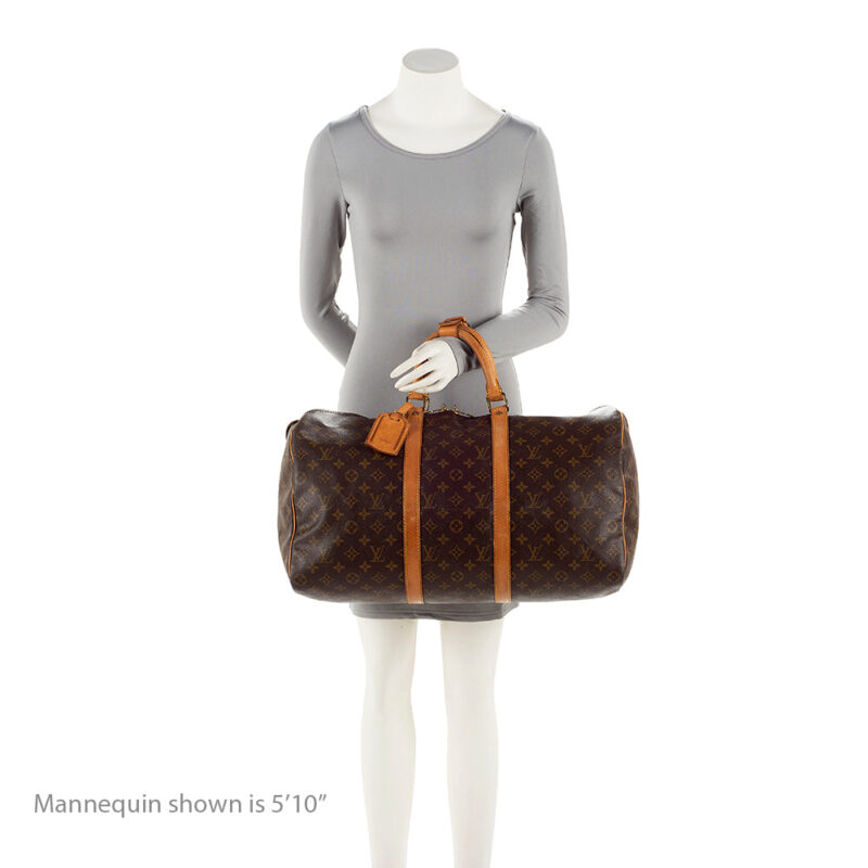 Louis Vuitton Vintage Monogram Canvas Keepall 50 Duffel Bag (SHF-20201) AWE - Image 4