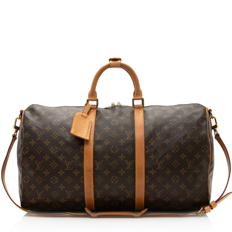 Louis Vuitton Vintage Monogram Canvas Keepall Bandouliere 50 Duffel Bag (SHF-20375) AWE - Image 20