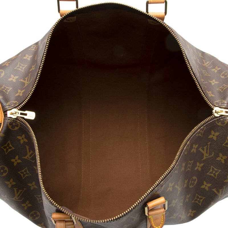 Louis Vuitton Vintage Monogram Canvas Keepall Bandouliere 50 Duffel Bag (SHF-20375) AWE - Image 6