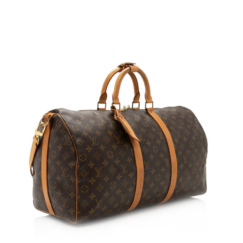 Louis Vuitton Vintage Monogram Canvas Keepall Bandouliere 50 Duffel Bag (SHF-20375) AWE