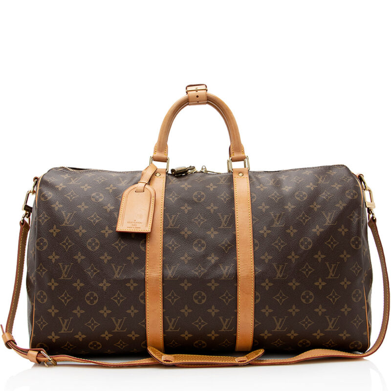 Louis Vuitton Vintage Monogram Canvas Keepall Bandouliere 50 Duffel Bag (SHF-21454) AWE - Image 19