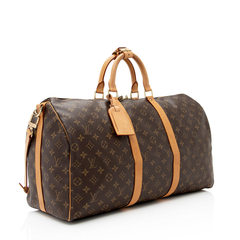Louis Vuitton Vintage Monogram Canvas Keepall Bandouliere 50 Duffel Bag (SHF-21454) AWE