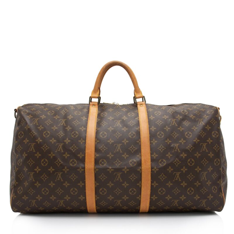 Louis Vuitton Vintage Monogram Canvas Keepall Bandouliere 60 Duffle Bag (SHF-sySr8G) AWE - Image 2