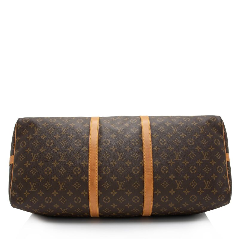 Louis Vuitton Vintage Monogram Canvas Keepall Bandouliere 60 Duffle Bag (SHF-sySr8G) AWE - Image 3