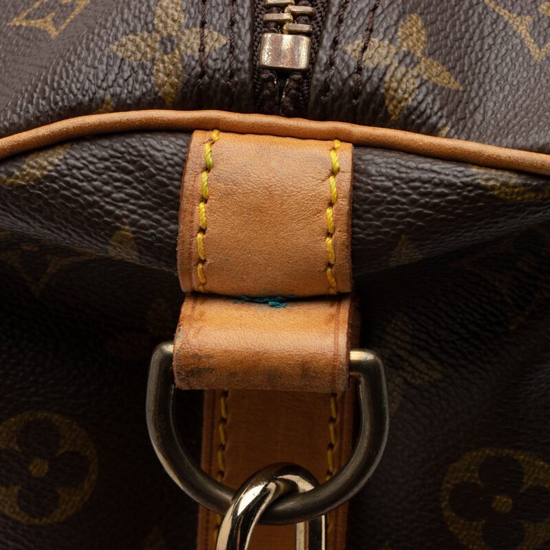 Louis Vuitton Vintage Monogram Canvas Keepall Bandouliere 60 Duffle Bag (SHF-sySr8G) AWE - Image 11
