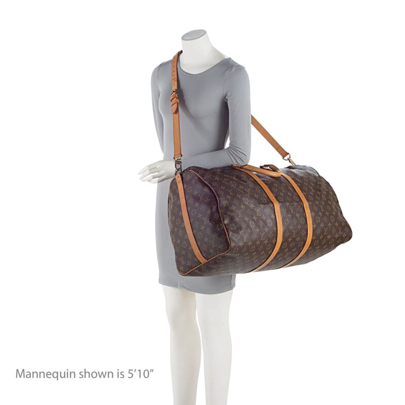 Louis Vuitton Vintage Monogram Canvas Keepall Bandouliere 60 Duffle Bag (SHF-sySr8G) AWE - Image 4