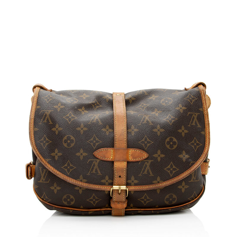 Louis Vuitton Vintage Monogram Canvas Saumur 30 Messenger Bag (SHF-20683) AWE - Image 2
