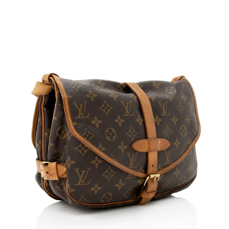 Louis Vuitton Vintage Monogram Canvas Saumur 30 Messenger Bag (SHF-20683) AWE