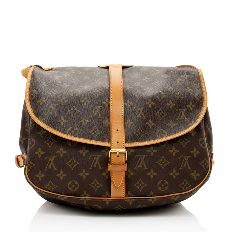 Louis Vuitton Vintage Monogram Canvas Saumur 35 Messenger Bag (SHF-20845) AWE - Image 2