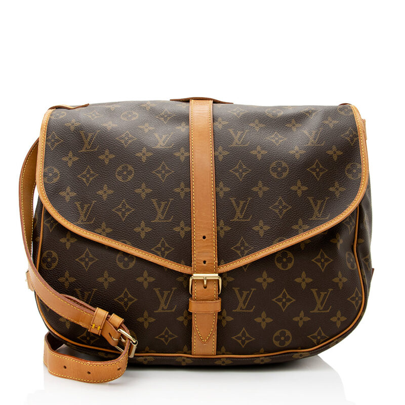Louis Vuitton Vintage Monogram Canvas Saumur 35 Messenger Bag (SHF-20845) AWE - Image 19