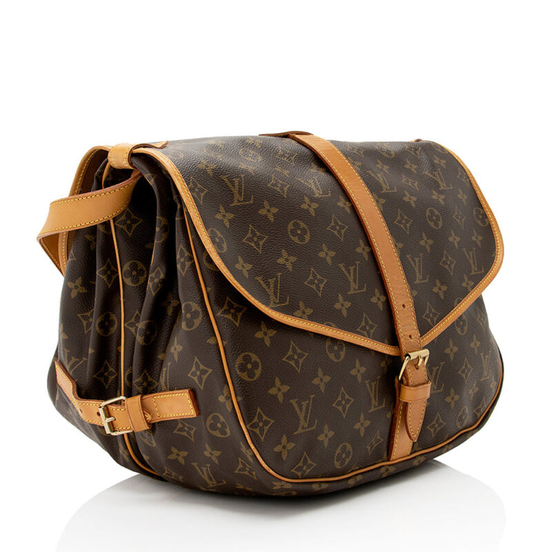 Louis Vuitton Vintage Monogram Canvas Saumur 35 Messenger Bag (SHF-20845) AWE