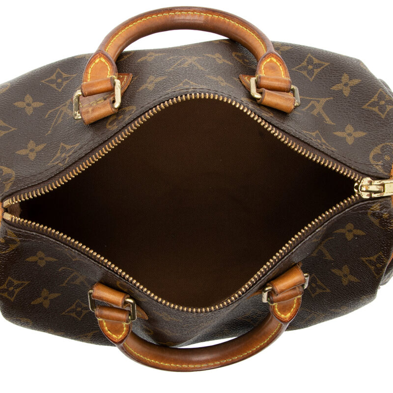 Louis Vuitton Vintage Monogram Canvas Speedy 25 Satchel (SHF-akvPc8) AWE - Image 4