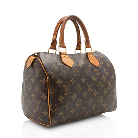 Louis Vuitton Vintage Monogram Canvas Speedy 25 Satchel (SHF-akvPc8) AWE