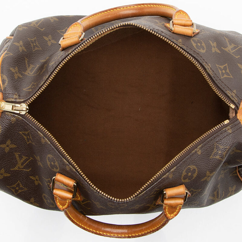 Louis Vuitton Vintage Monogram Canvas Speedy 30 Satchel (SHF-18388) AWE - Image 6