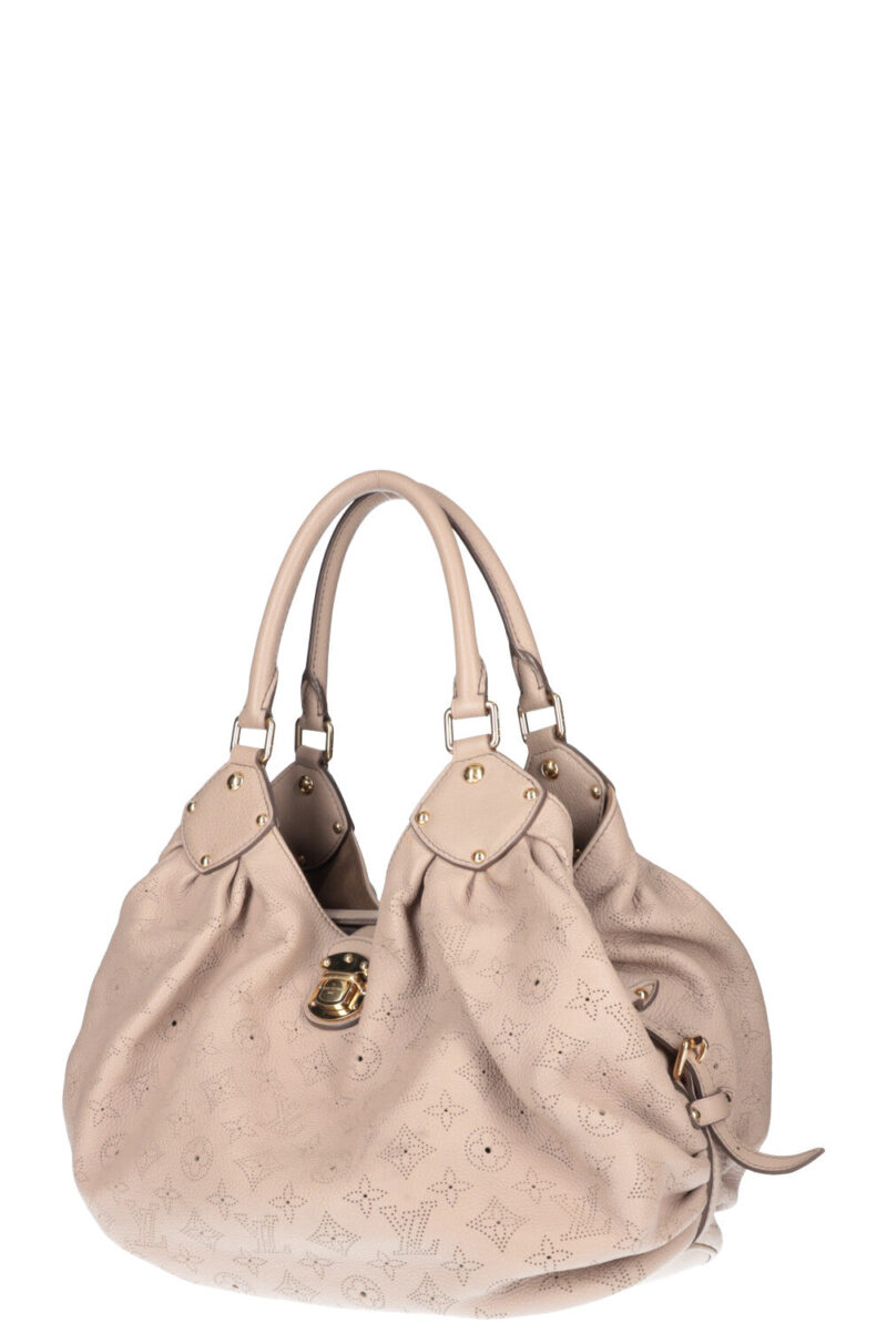 LOUIS VUITTON L Hobo Bag Mahina Leather Greige AWE - Image 4